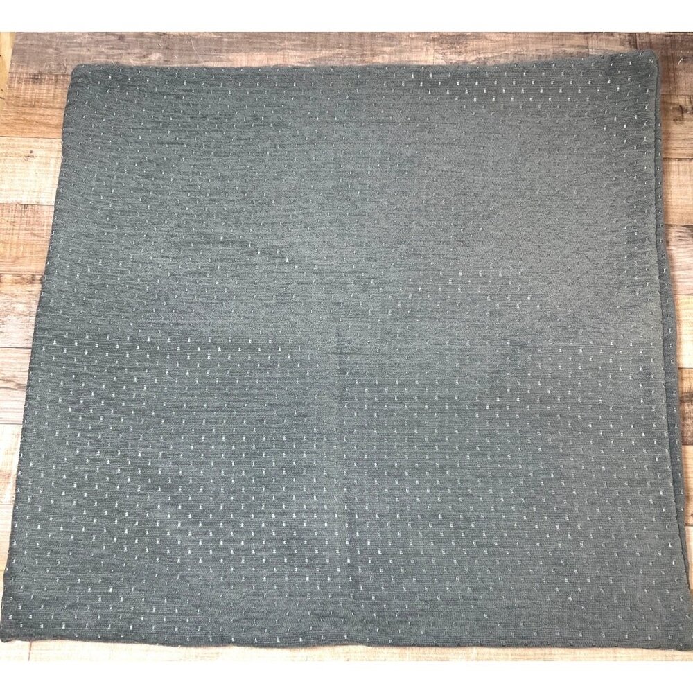 2 Ikea Gray Throw Pillow Cover With Subtle Dot Pattern & Zipper Closure